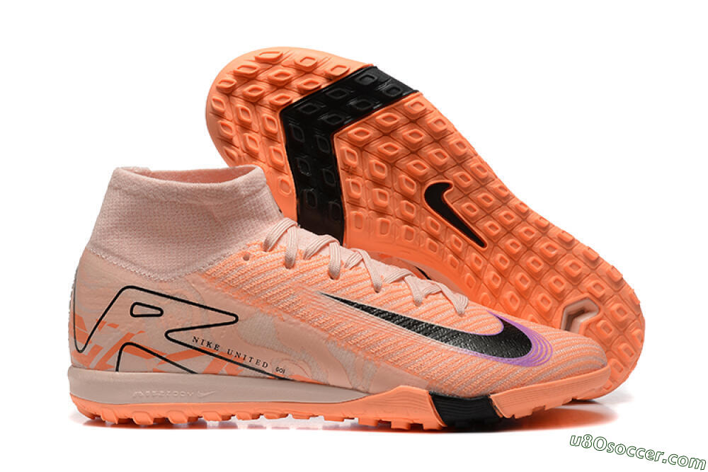 Nike Air Zoom Mercurial Superfly 10 Elite TF Artificial Turf Soccer Shoes - Pink/Purple/Black 1