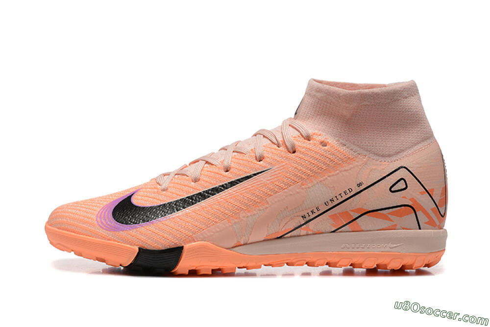 Nike Air Zoom Mercurial Superfly 10 Elite TF Artificial Turf Soccer Shoes - Pink/Purple/Black 2