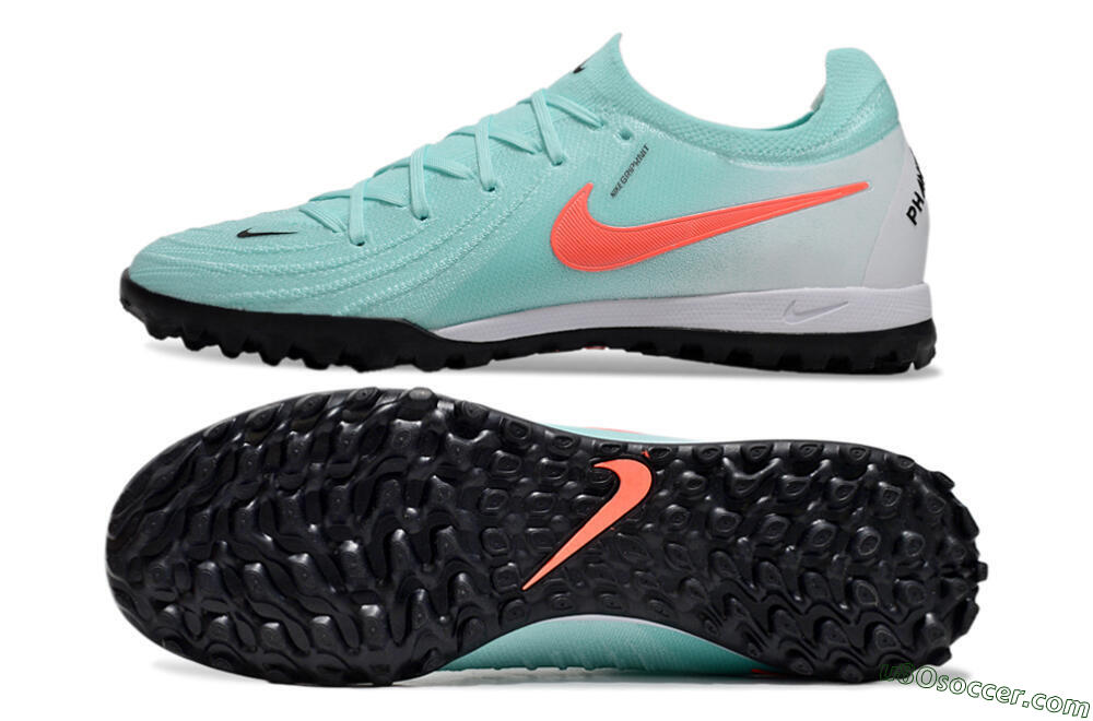 Nike Phantom Luna Elite TF Artificial Turf Soccer Shoes - Jade/Red/White 0