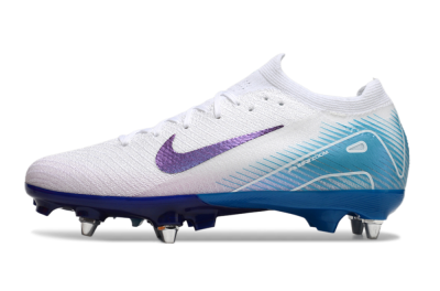 Nike Air Zoom Mercurial Vapor 16 Elite SG Soft Ground Soccer Cleats - White/Purple/Jade