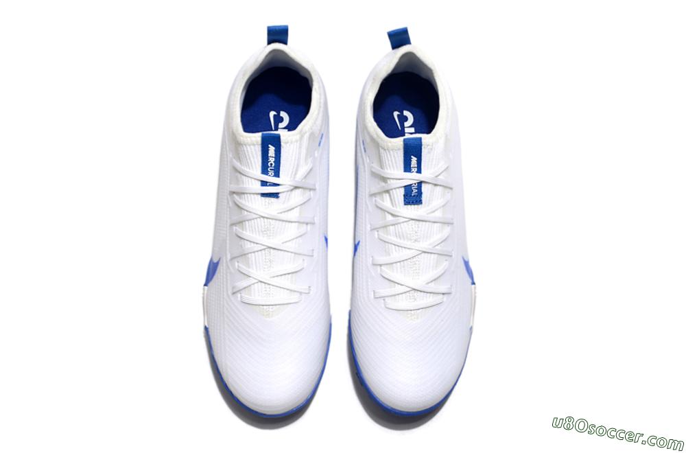 Nike Air Zoom Mercurial Vapor 16 Pro TF Artificial Turf Soccer Shoes - White/Blue 4