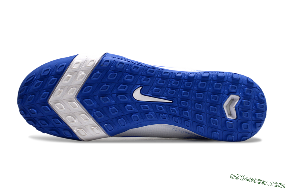 Nike Air Zoom Mercurial Vapor 16 Pro TF Artificial Turf Soccer Shoes - White/Blue 6