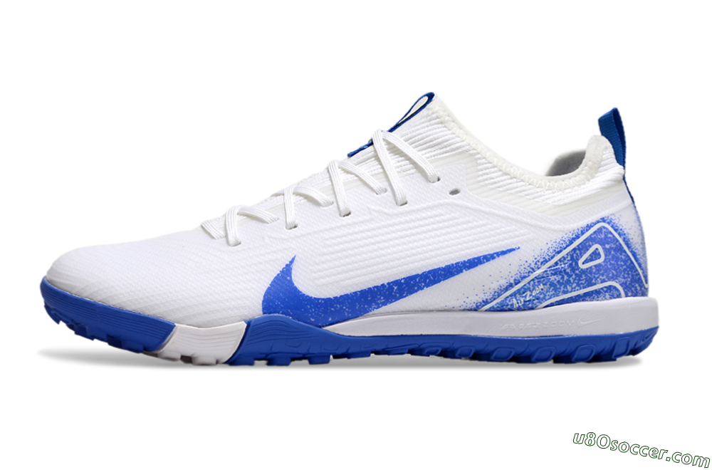 Nike Air Zoom Mercurial Vapor 16 Pro TF Artificial Turf Soccer Shoes - White/Blue 2