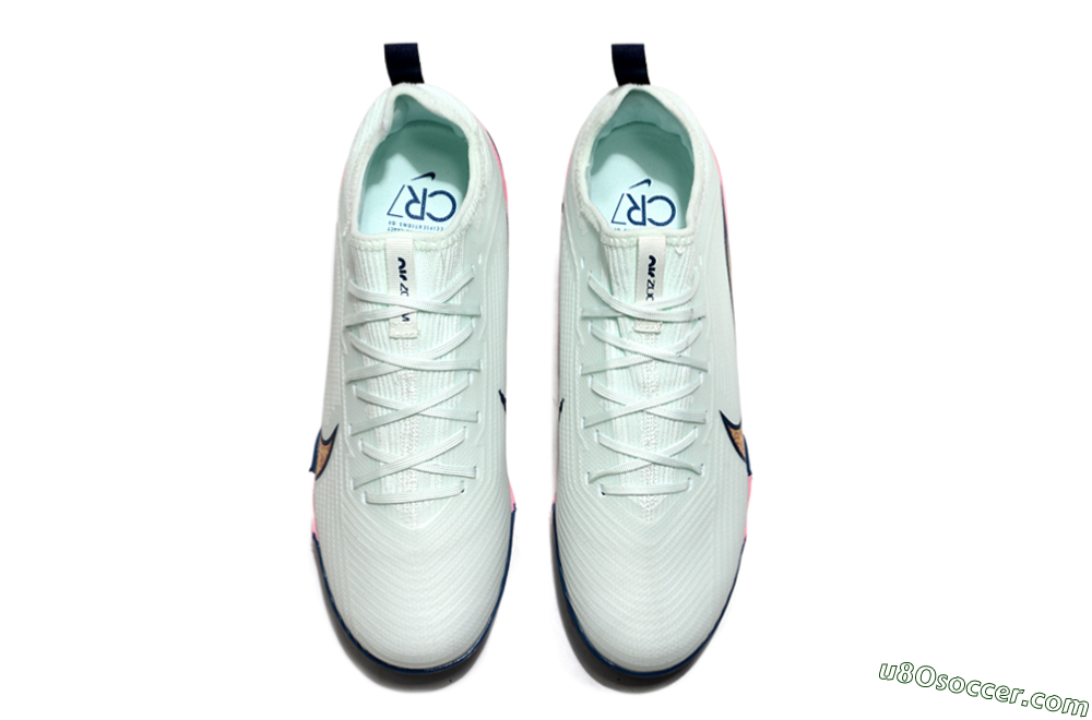Nike Air Zoom Mercurial Vapor 16 Pro TF Artificial Turf Soccer Shoes - Jade/Yellow/Pink 4
