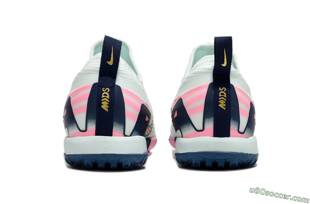 Nike Air Zoom Mercurial Vapor 16 Pro TF Artificial Turf Soccer Shoes - Jade/Yellow/Pink 5