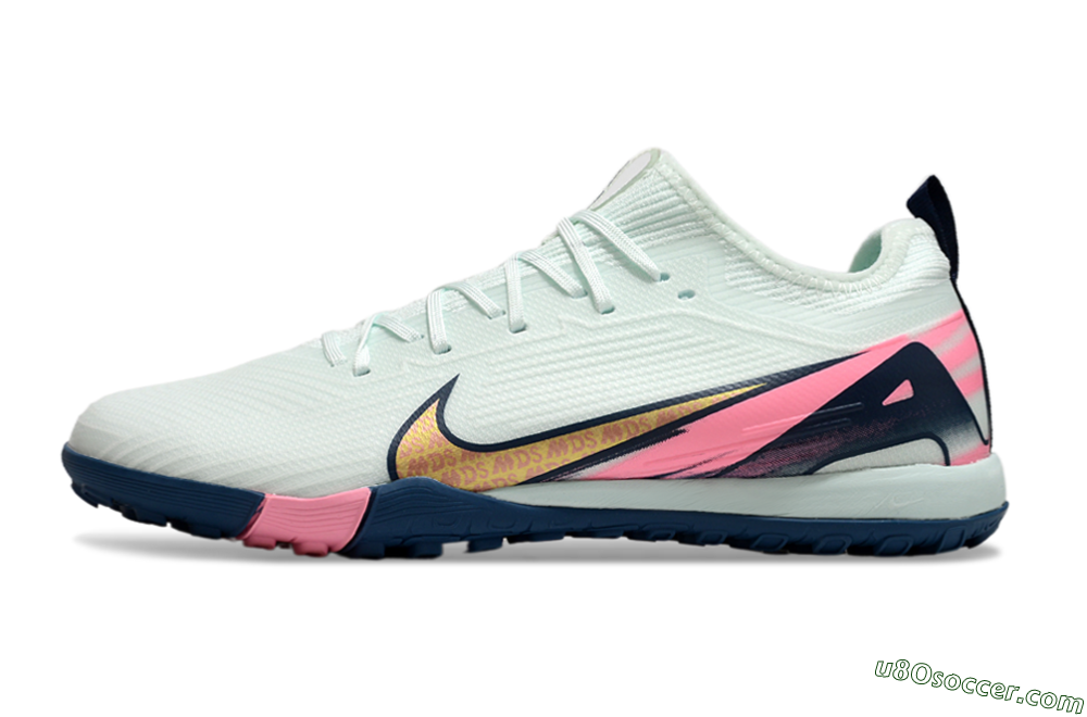 Nike Air Zoom Mercurial Vapor 16 Pro TF Artificial Turf Soccer Shoes - Jade/Yellow/Pink 2