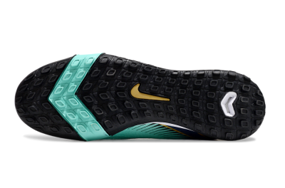 Nike Air Zoom Mercurial Superfly 10 Elite TF Artificial Turf Soccer Shoes - Jade/Gold/Blue