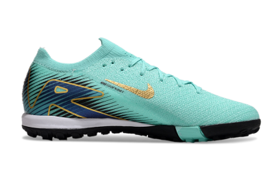 Nike Air Zoom Mercurial Vapor 16 Elite TF Artificial Turf Soccer Shoes - Jade/Gold/Blue