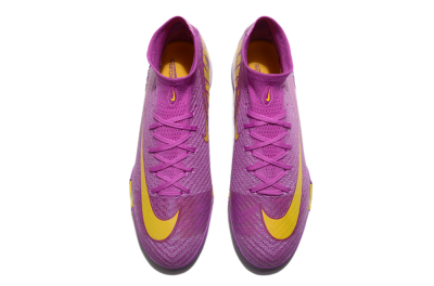 Nike Air Zoom Mercurial Superfly 10 Elite TF Artificial Turf Soccer Shoes - Purple/Yellow/White