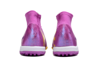 Nike Air Zoom Mercurial Superfly 10 Elite TF Artificial Turf Soccer Shoes - Purple/Yellow/White