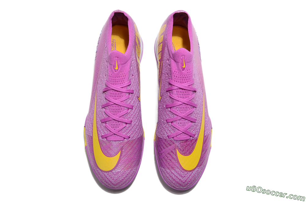 Nike Air Zoom Mercurial Vapor 16 Elite TF Artificial Turf Soccer Shoes - Purple/Yellow/White 4