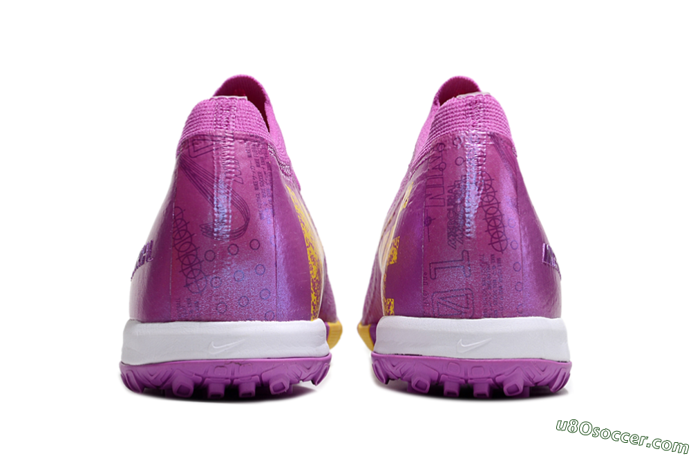 Nike Air Zoom Mercurial Vapor 16 Elite TF Artificial Turf Soccer Shoes - Purple/Yellow/White 5