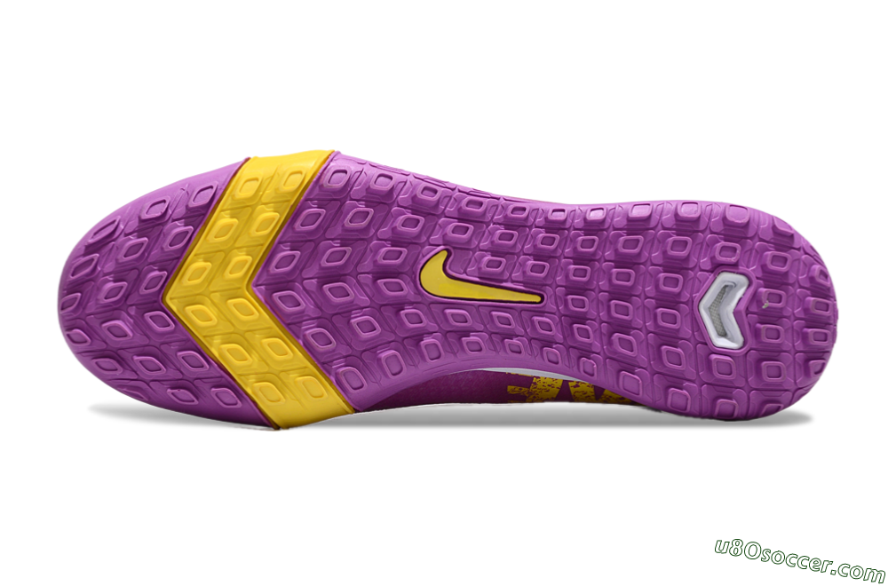 Nike Air Zoom Mercurial Vapor 16 Elite TF Artificial Turf Soccer Shoes - Purple/Yellow/White 6