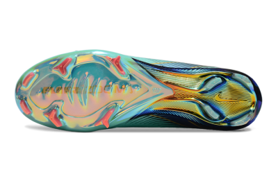 Nike Air Zoom Mercurial Superfly 10 Elite FG Firm Ground Soccer Cleats - Jade/Gold/Blue