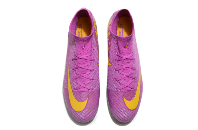 Nike Air Zoom Mercurial Superfly 10 Elite FG Firm Ground Soccer Cleats - Purple/Yellow/Gold