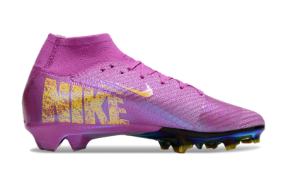Nike Air Zoom Mercurial Superfly 10 Elite FG Firm Ground Soccer Cleats - Purple/Yellow/Gold