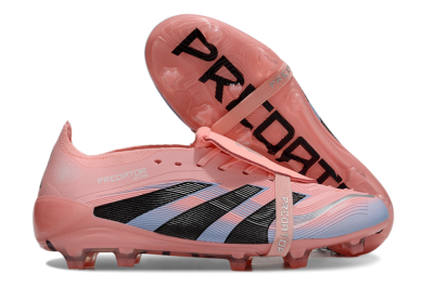 Adidas Predator Elite 25 Foldover Tongue FG Firm Ground Soccer Cleats - Pink/Blue/Black