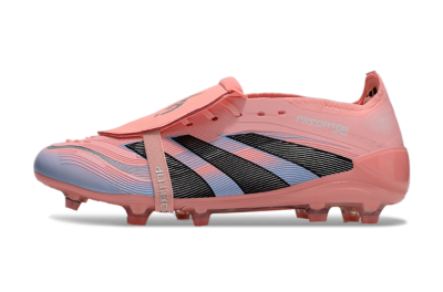 Adidas Predator Elite 25 Foldover Tongue FG Firm Ground Soccer Cleats - Pink/Blue/Black