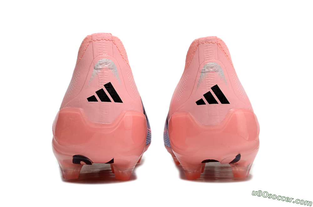 Adidas Predator Laceless Elite 25 FG Firm Ground Soccer Cleats - Pink/Blue/Black 5