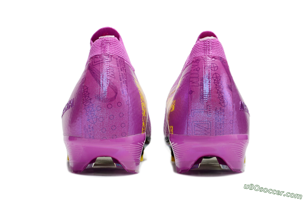 Nike Air Zoom Mercurial Vapor 16 Elite FG Firm Ground Soccer Cleats - Purple/Yellow/Gold 5