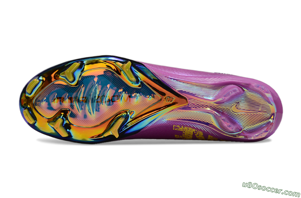 Nike Air Zoom Mercurial Vapor 16 Elite FG Firm Ground Soccer Cleats - Purple/Yellow/Gold 6