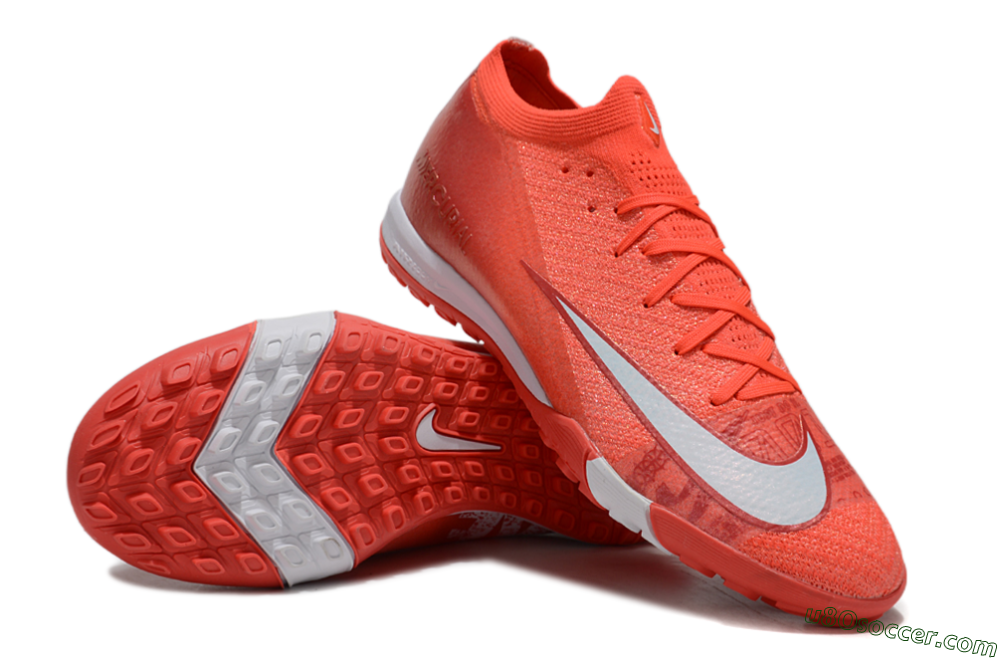 Nike Air Zoom Mercurial Vapor 16 Elite TF Artificial Turf Soccer Shoes - Red/White 3