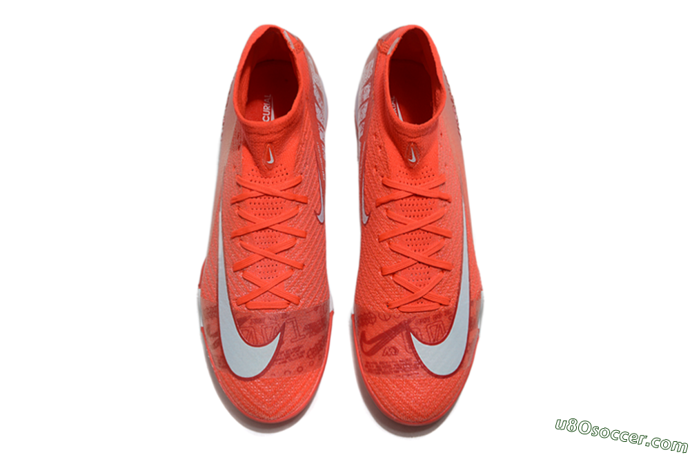 Nike Air Zoom Mercurial Superfly 10 Elite TF Artificial Turf Soccer Shoes - Red/White 4