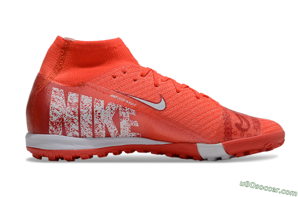 Nike Air Zoom Mercurial Superfly 10 Elite TF Artificial Turf Soccer Shoes - Red/White 7