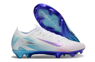 Nike Air Zoom Mercurial Vapor 16 Elite FG Firm Ground Soccer Cleats - White/Purple/Pink/Jade