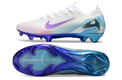 Nike Air Zoom Mercurial Vapor 16 Elite FG Firm Ground Soccer Cleats - White/Purple/Pink/Jade