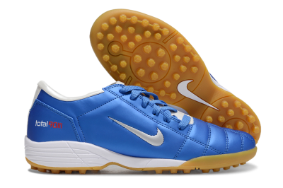 Nike Total 90 II TF Artificial Turf Soccer Shoes - Blue/White/Brown