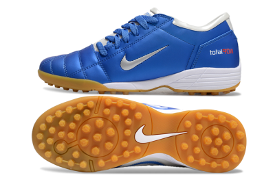 Nike Total 90 II TF Artificial Turf Soccer Shoes - Blue/White/Brown