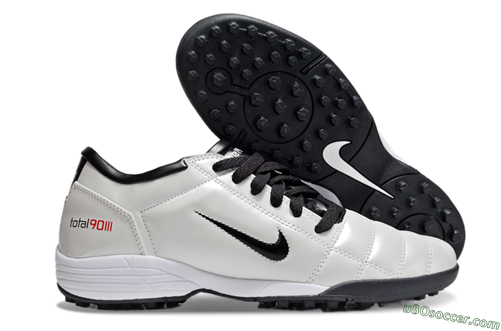 Nike Total 90 II TF Artificial Turf Soccer Shoes - Beige/Black/White 1