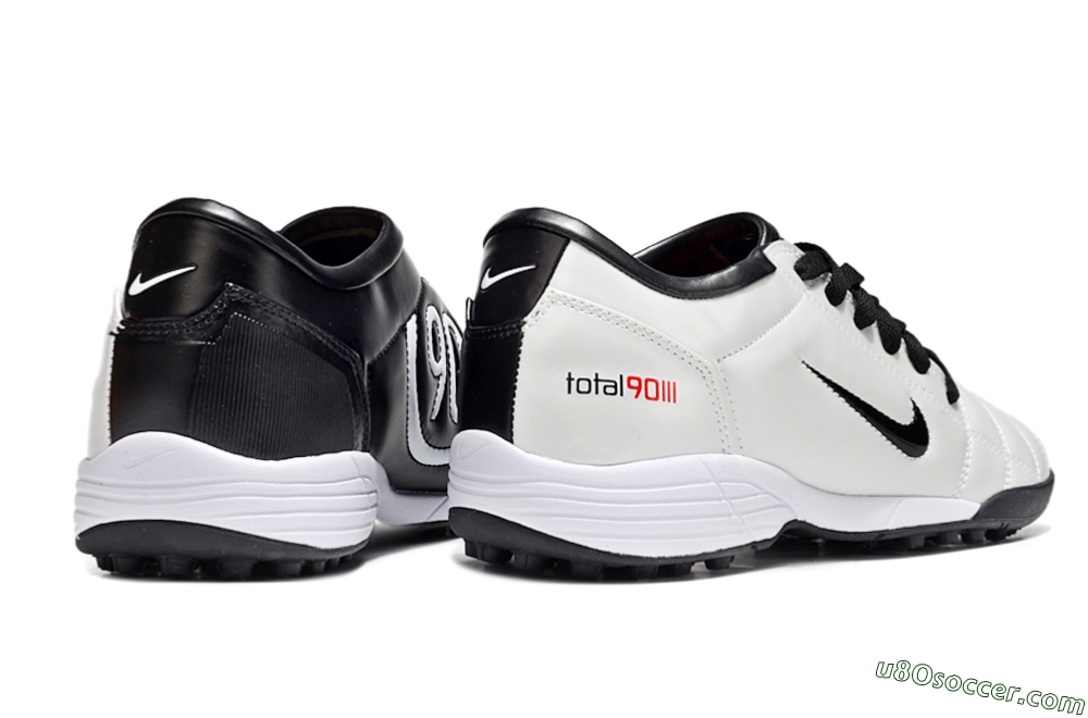 Nike Total 90 II TF Artificial Turf Soccer Shoes - Beige/Black/White 6
