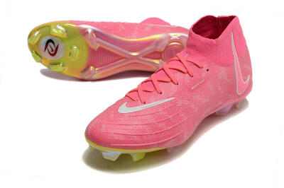 Nike Phantom Luna Elite FG Firm Ground Soccer Cleats - Pink/White/Yellow