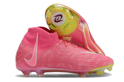 Nike Phantom Luna Elite FG Firm Ground Soccer Cleats - Pink/White/Yellow