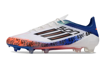 Adidas F50 Elite FG Firm Ground Soccer Cleats - White/Red/Blue