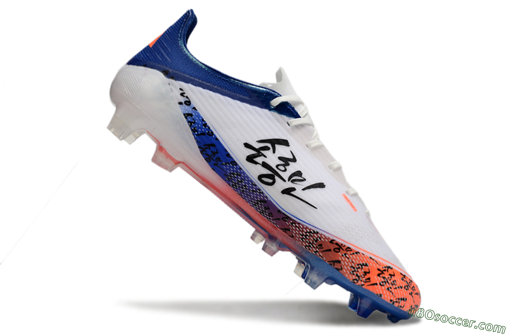Adidas F50 Elite FG Firm Ground Soccer Cleats - White/Red/Blue