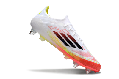 Adidas F50 Elite SG Soft Ground Soccer Cleats - White/Red/Yellow