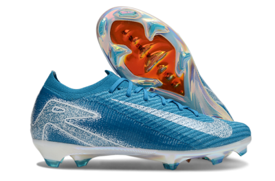 Nike Air Zoom Mercurial Vapor 16 Elite FG Firm Ground Soccer Cleats - Blue/White/Gold