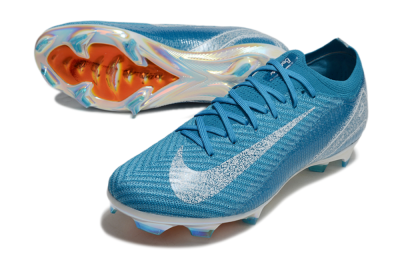 Nike Air Zoom Mercurial Vapor 16 Elite FG Firm Ground Soccer Cleats - Blue/White/Gold