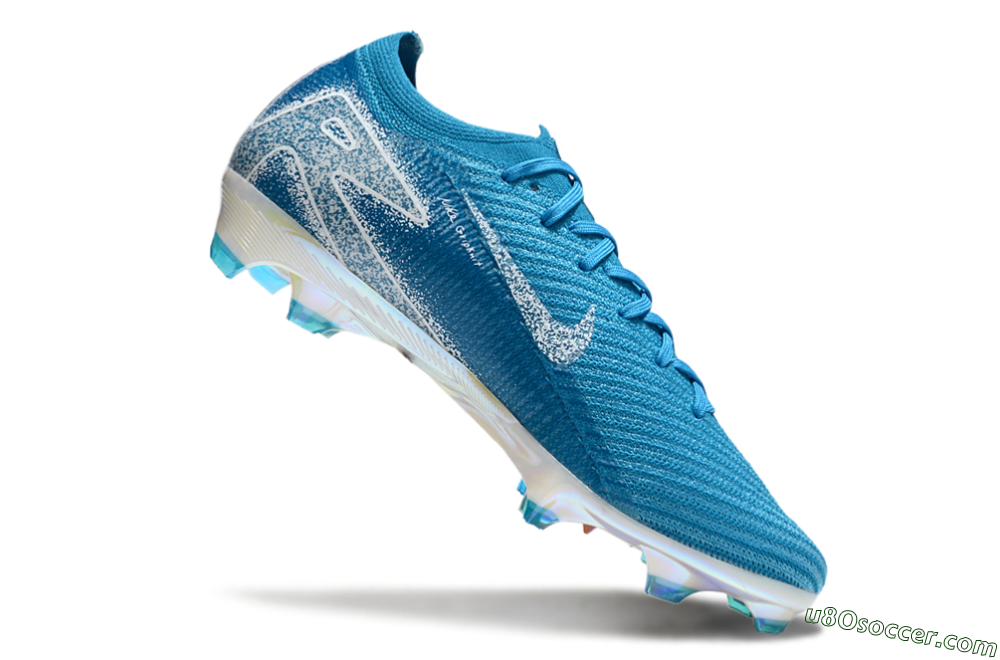 Nike Air Zoom Mercurial Vapor 16 Elite FG Firm Ground Soccer Cleats - Blue/White/Gold 4