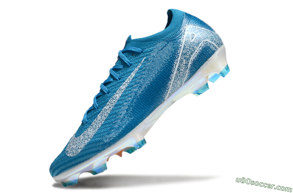 Nike Air Zoom Mercurial Vapor 16 Elite FG Firm Ground Soccer Cleats - Blue/White/Gold 5