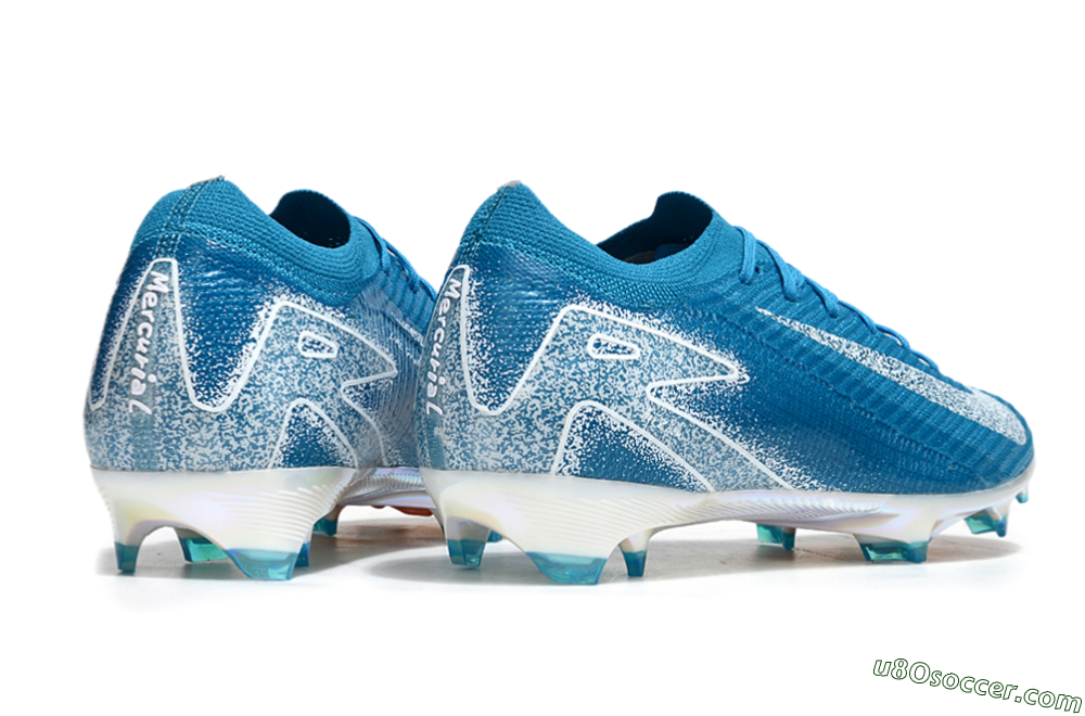 Nike Air Zoom Mercurial Vapor 16 Elite FG Firm Ground Soccer Cleats - Blue/White/Gold 6