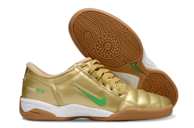Nike Total 90 II IC Indoor & Futsal Soccer Shoes - Gold/Green/White