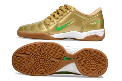 Nike Total 90 II IC Indoor & Futsal Soccer Shoes - Gold/Green/White