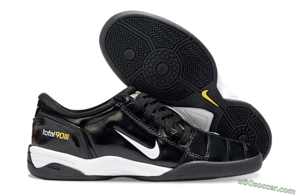 Nike Total 90 II IC Indoor & Futsal Soccer Shoes - Black/White/Yellow 1