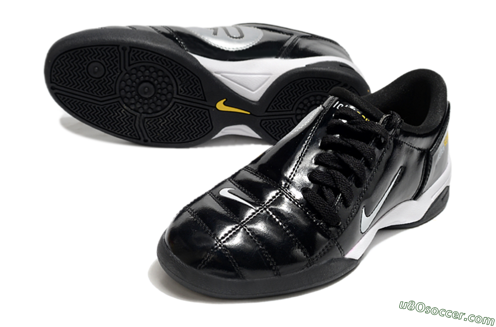 Nike Total 90 II IC Indoor & Futsal Soccer Shoes - Black/White/Yellow 3