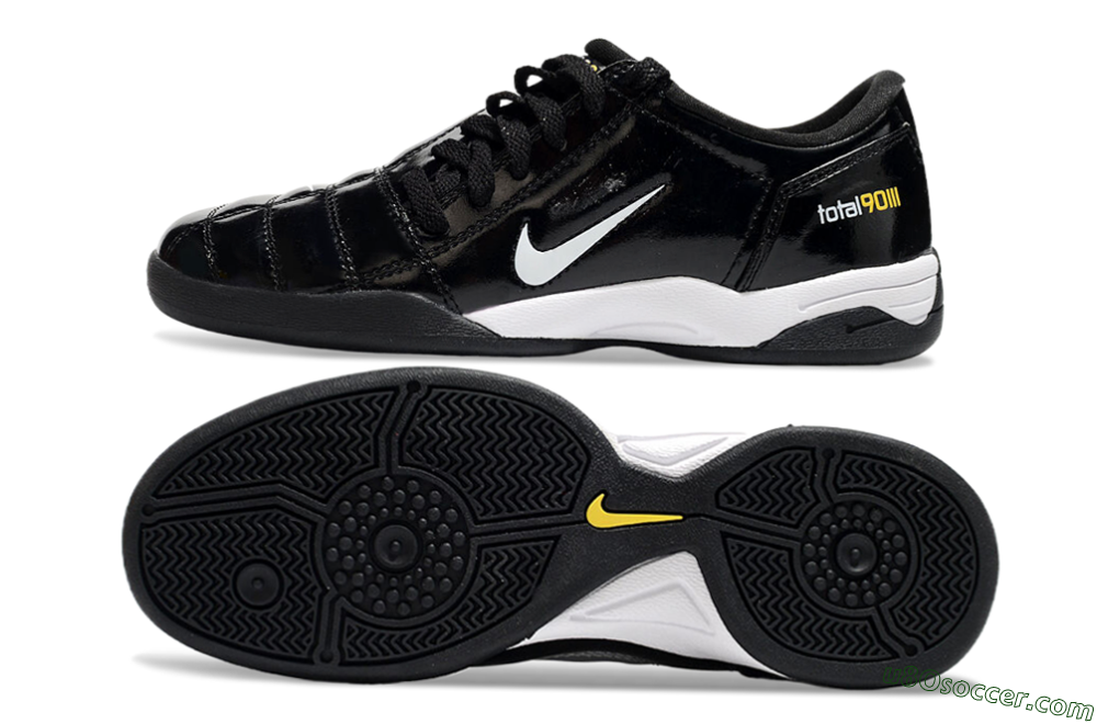 Nike Total 90 II IC Indoor & Futsal Soccer Shoes - Black/White/Yellow 0