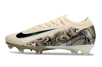 Nike Air Zoom Mercurial Vapor 16 Elite FG Firm Ground Soccer Cleats - Beige/Black/White